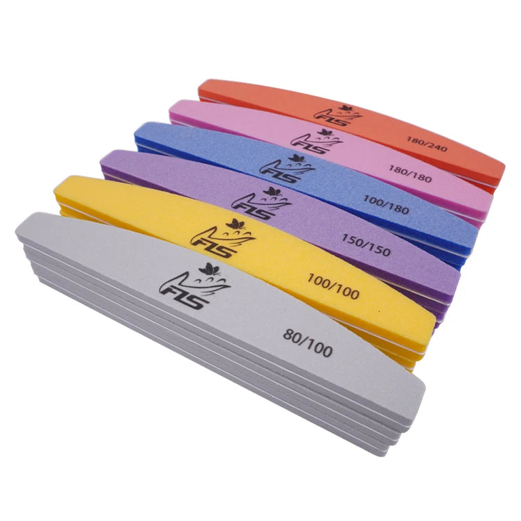 Manufacturer Professional Sponge Nail Buffer With Custom Logo Fashion Washable Nail Sponge Buffer Print Logo Sponge Nail File
