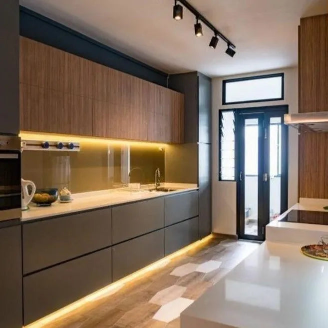 Good Quality Modern Design Modular Waterproof Fireproof Customized Kitchen Cabinets
