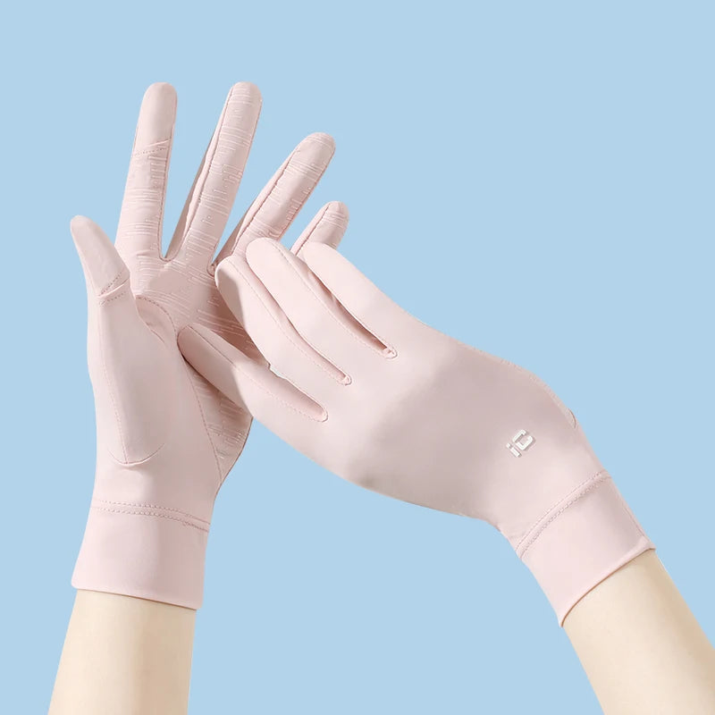 Fashion Touch Screen Breathable Car Driving Women Uv protection Sun Summer Gloves