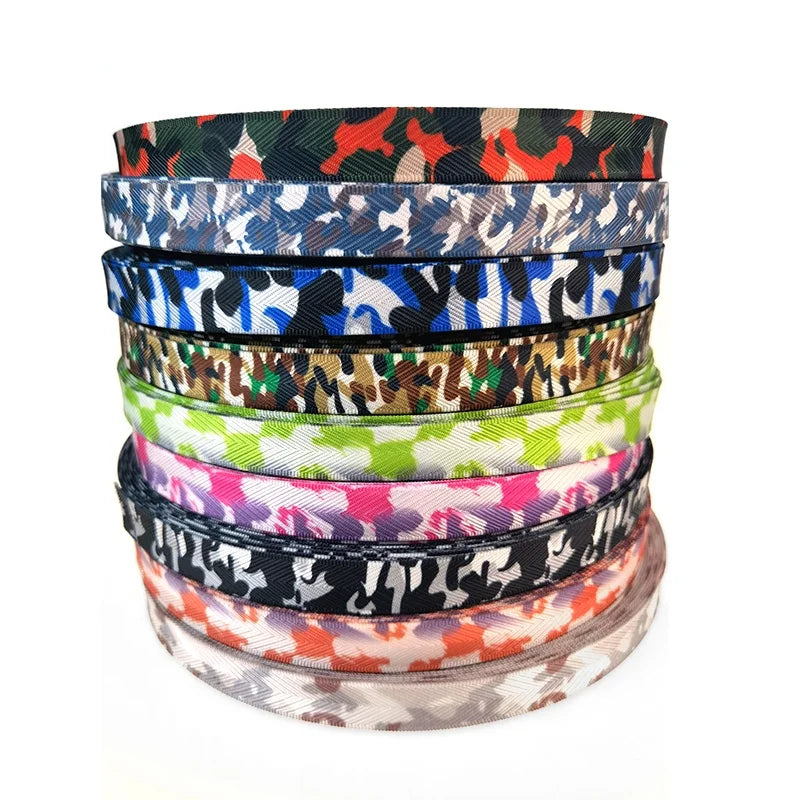 Spot Sublimation Webbing Printed Polyester/thick Nylon Webbing Thermal Transfer Webbing Bag Shoulder Strap Pet Dog Collar Bel