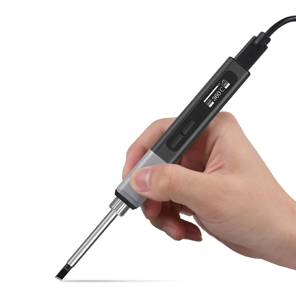 GVDA Digital Electric Soldering Iron Kit Set Temperature Adjustable Welding Tool Ceramic Heater Soldering Tips Rework Station