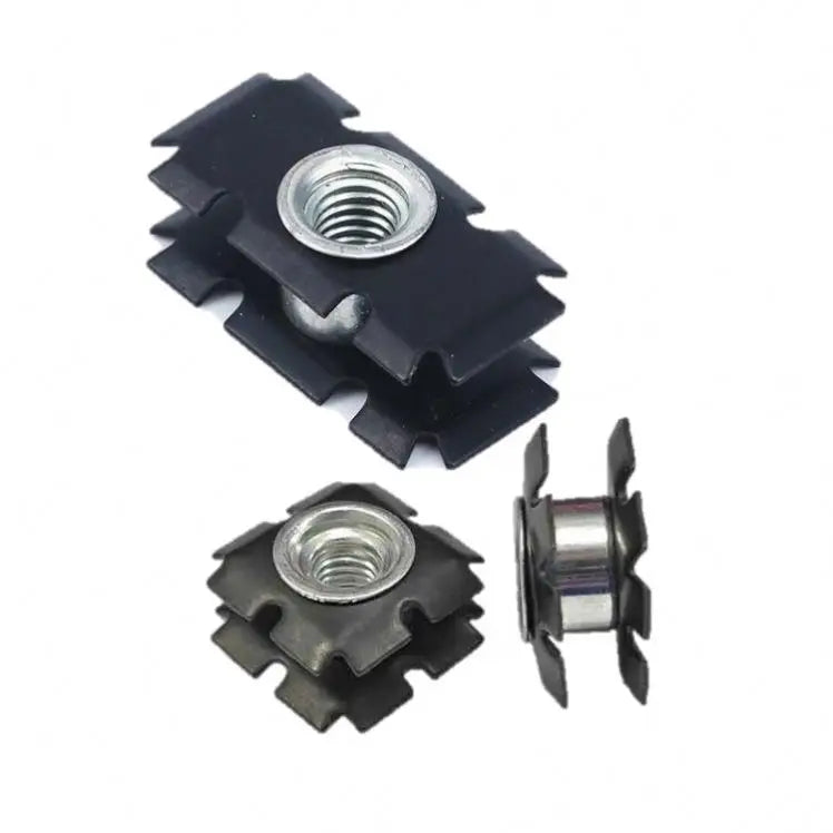 OEM Polished Zinc-Flake Coated Carbon Steel Nylon Lock Nuts Double Layers Sunflower Insert M5-M16 Healthcare Mining