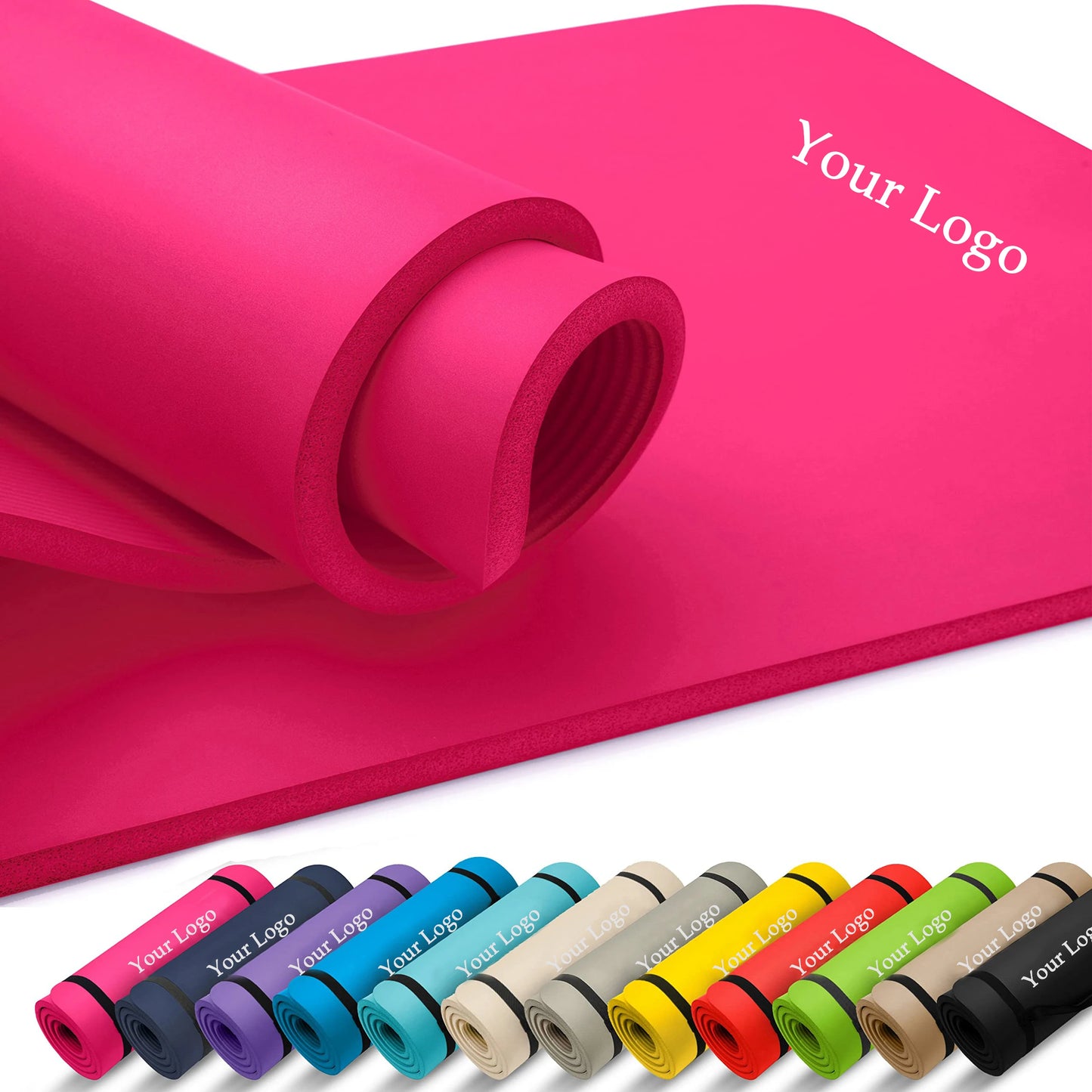 Wholesale Eco-friendly TRAVEL NBR Yoga Mats 10mm Thick Printed Non slip Foldable Yoga Mat Set Custom logo Competitive Price