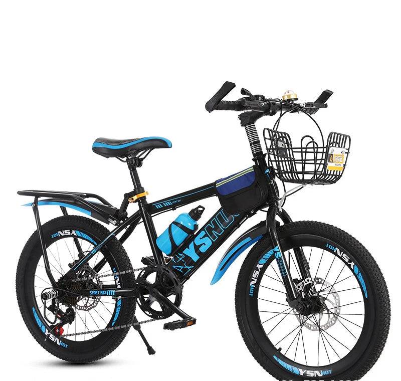 Kids Students Bike New Children Cycle 18/20/22 Inch Bicycle Mountain Bicycle Men and Women Mtb Kids' Bike for Kids