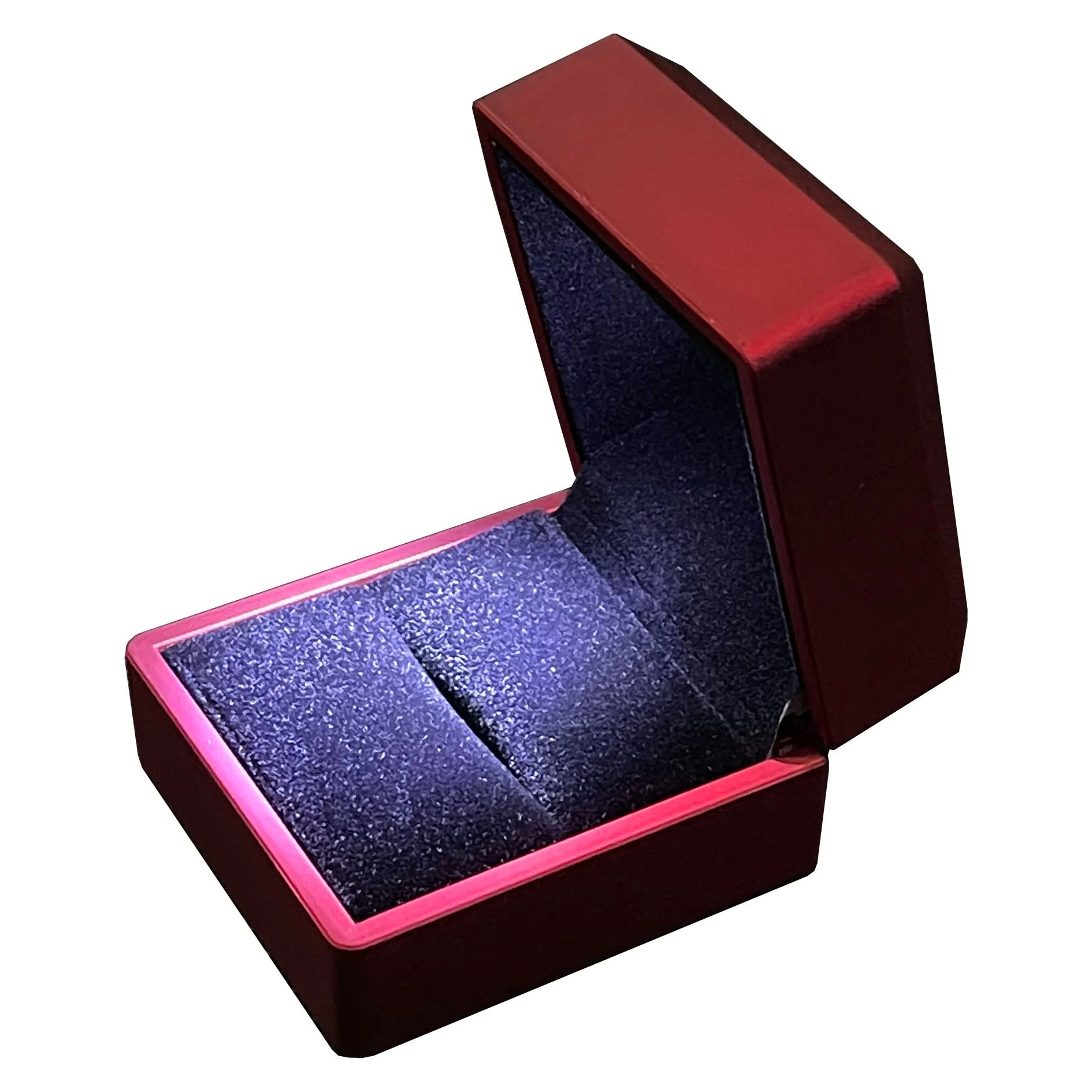 Customized Your Logo- Red LED Ring Box-Luxury