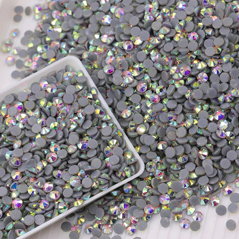 1440pcs SS20 Crystal Hot-fix Flatback Rhinestones  Round Shape Crystal AB Flatback Hotfix Rhinestones
