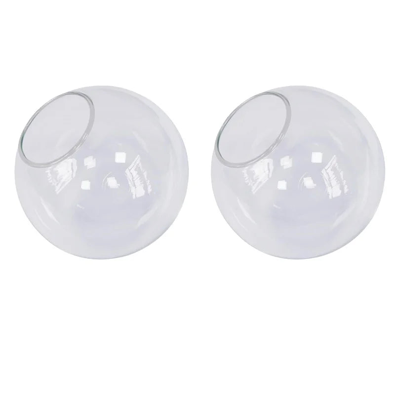 Hand Blown Clear Borosilicate Glass Ball Lamp Shade for Wall Lamp Pendant Lighting Table Lamp