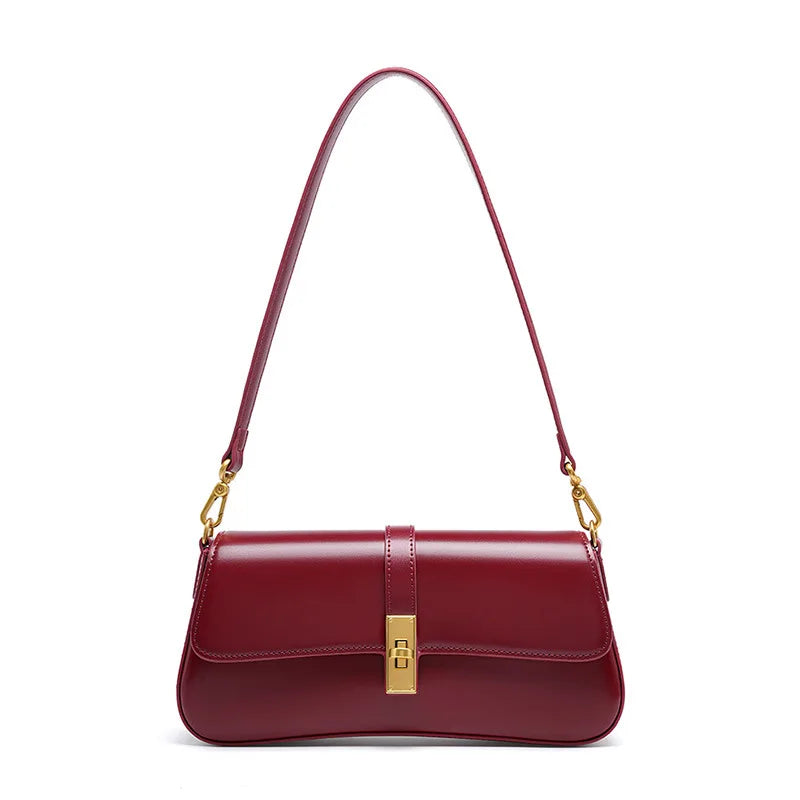 2024 Cowhide High Quality Ladies HandBag Premium Feeling Armpit Bag Women's  New Shoulder Crossbody Bags
