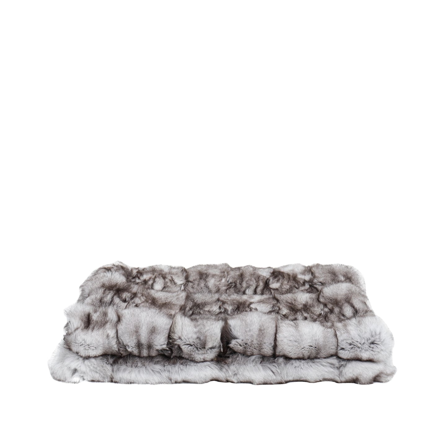 Tiff Home Customized 240*70cm Reusable Soft Grey/Dark Grey Fox Head Throw Blanket for Winter New Product