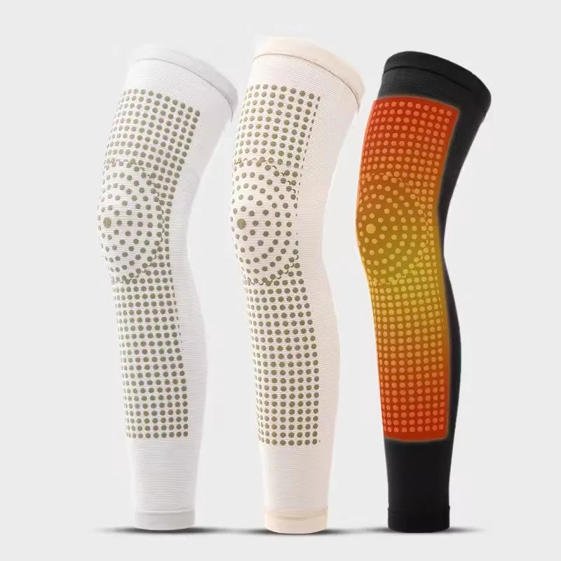 Adjustable Keeping Warm Knee Support Winter Thermal Compression Long Brace Knee Pad