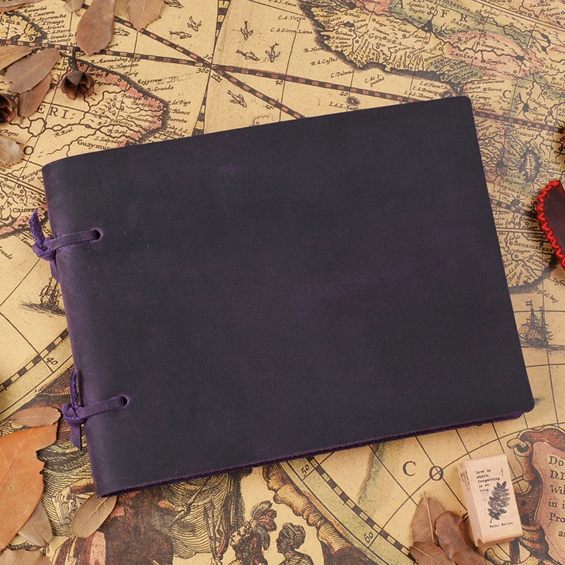 Creative Retro Travel Organizer/Planner Notebook Teacher Gift Handmade Diary School Office Portable Sketchbook Customized
