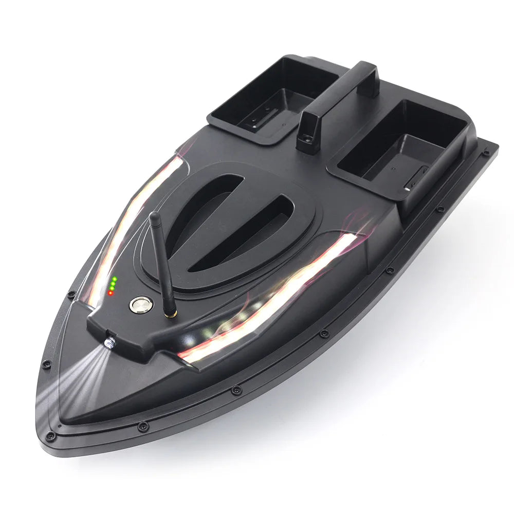 5200mAH 12000mAH Upgrade 2023  Fishing Rc Bait Boat Auto Driving Back 3 Hoppers Saltwater Rc Bait Boat Carp Bait Boat