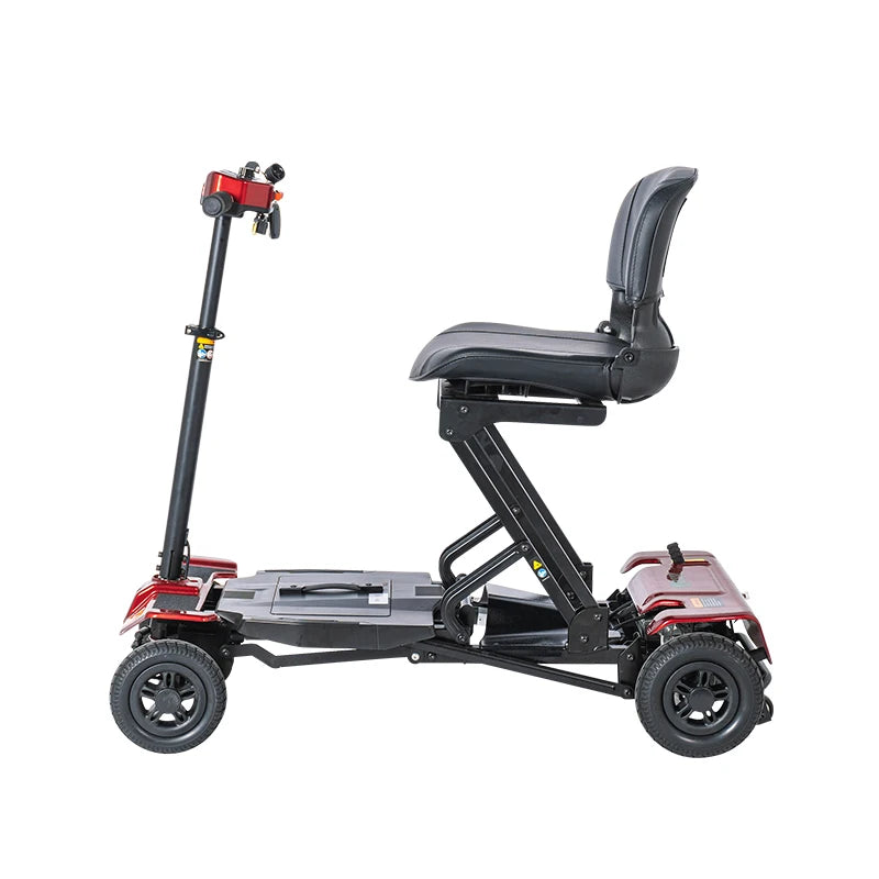 One Button Fold and Unfold Electric Mobility Scooter with 4 Wheels Lightweight Scooter Imported Battery Cells