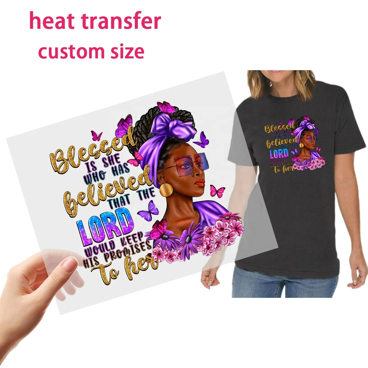 Wholesale Custom for DTF Heat Transfer Printing Excellent Quality Ready-to-Press Sticker Designs Durable Fastness Vinyl for