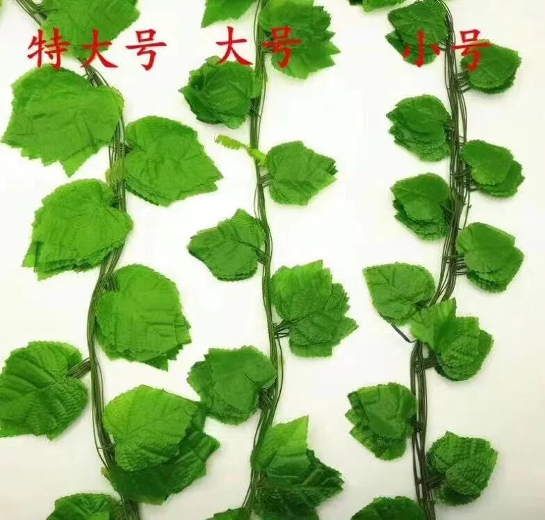 Factory Wholesale Artificial Grape Green Vines Plant Decor Artificial Plant Flowers for Decoration Wedding