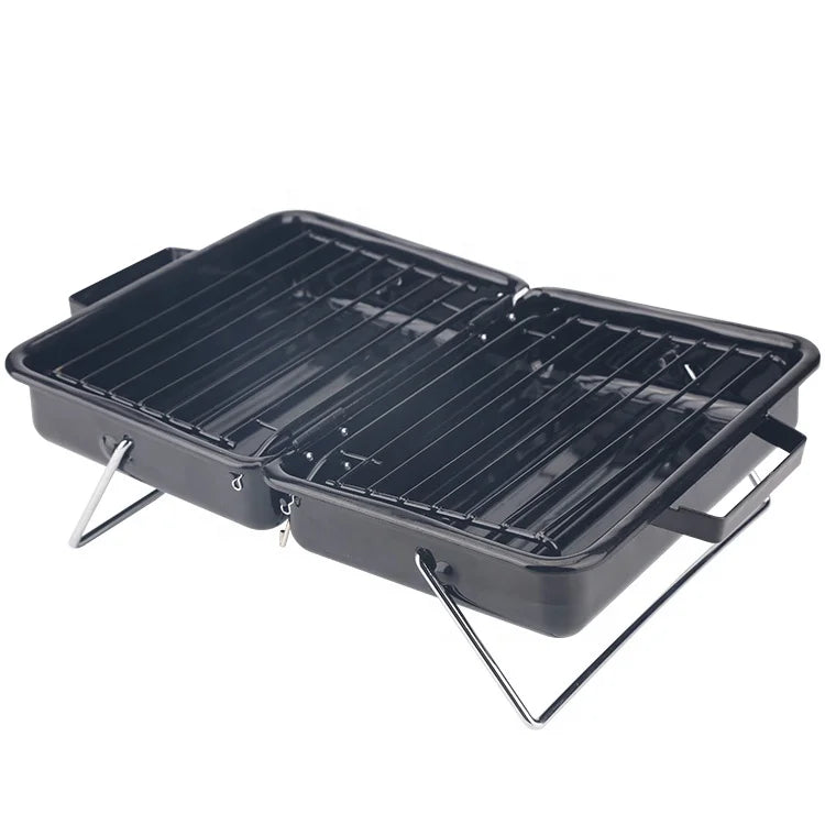 Suitcase Korean Garden Backyard Caravan Camping Briefcase Charcoal Grill Outdoor BBQ Grills