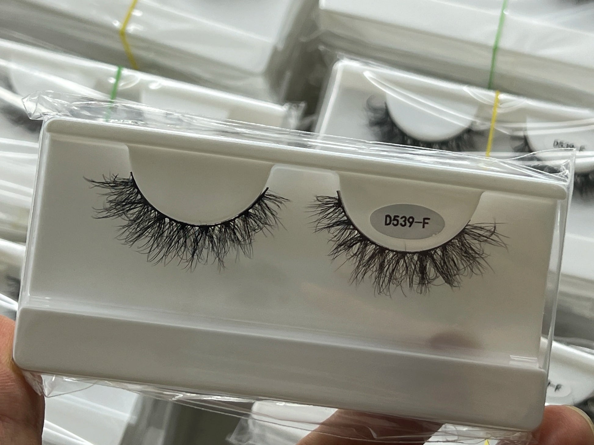 Wholesale Biodegradable and Environmental Plant Fiber Lashes Private Label Eyelash Box for 3d Multi-layered False Mink Eyelas