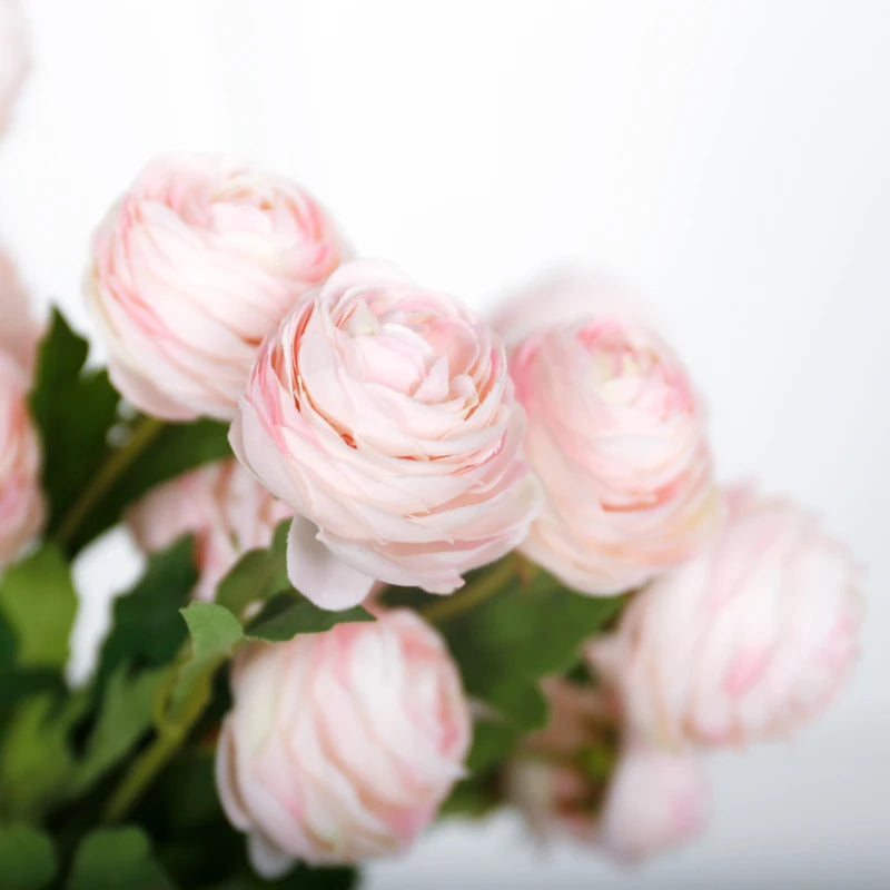 Lk20191018-14 Wedding Decoration Supplies Silk Dew Lotus Flower Bouquet Single Stem Artificial Flower Arrangements