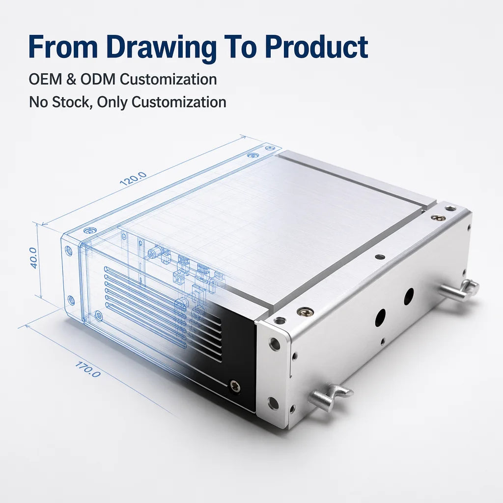 TZR Custom Aluminum Alloy Electronic Enclosures Precision  Machined for Industrial Communication Equipment OEM/ODM