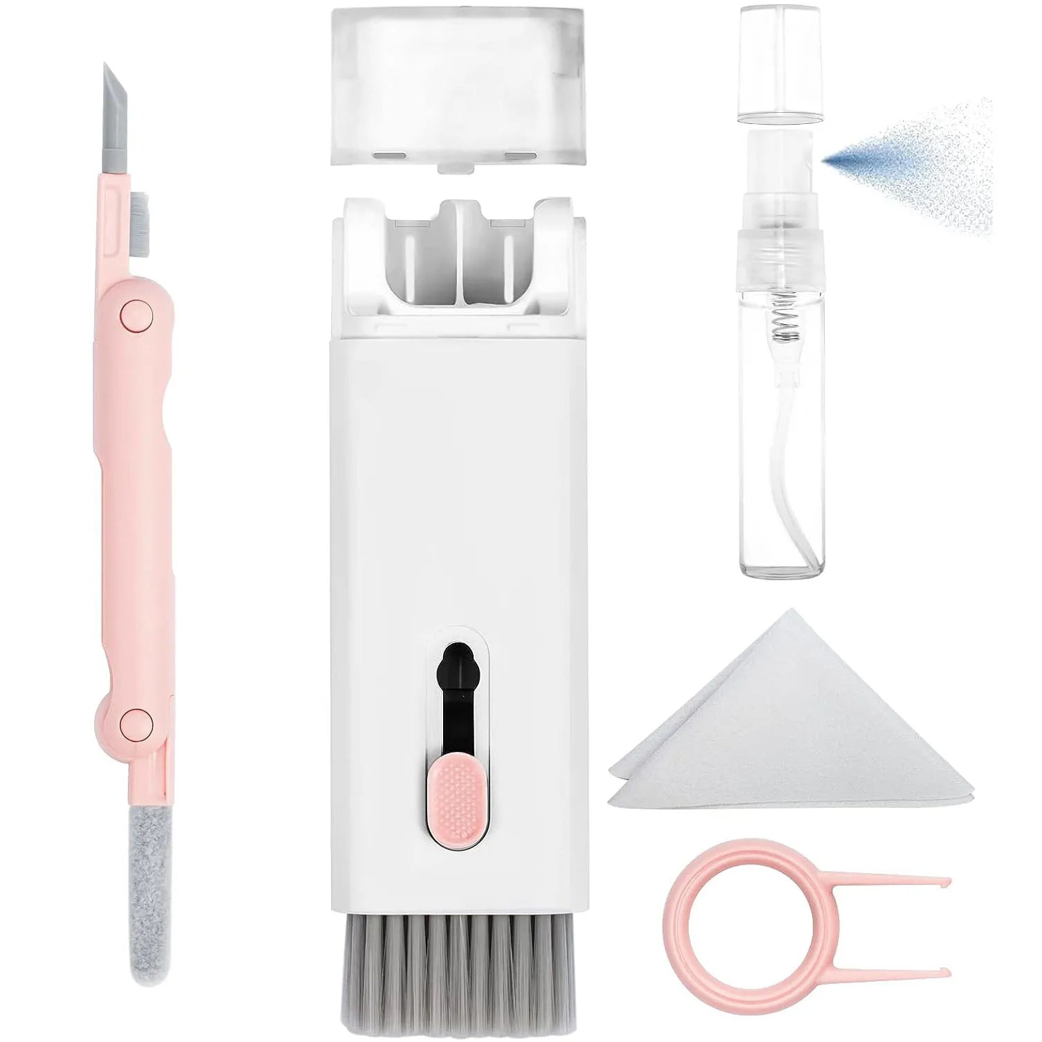 Keyboard Cleaning Brush Portable 7-in-1 Multifunctional Bluetooth Earphone Computer Dedicated Dust Removal Brush Cleaning Set