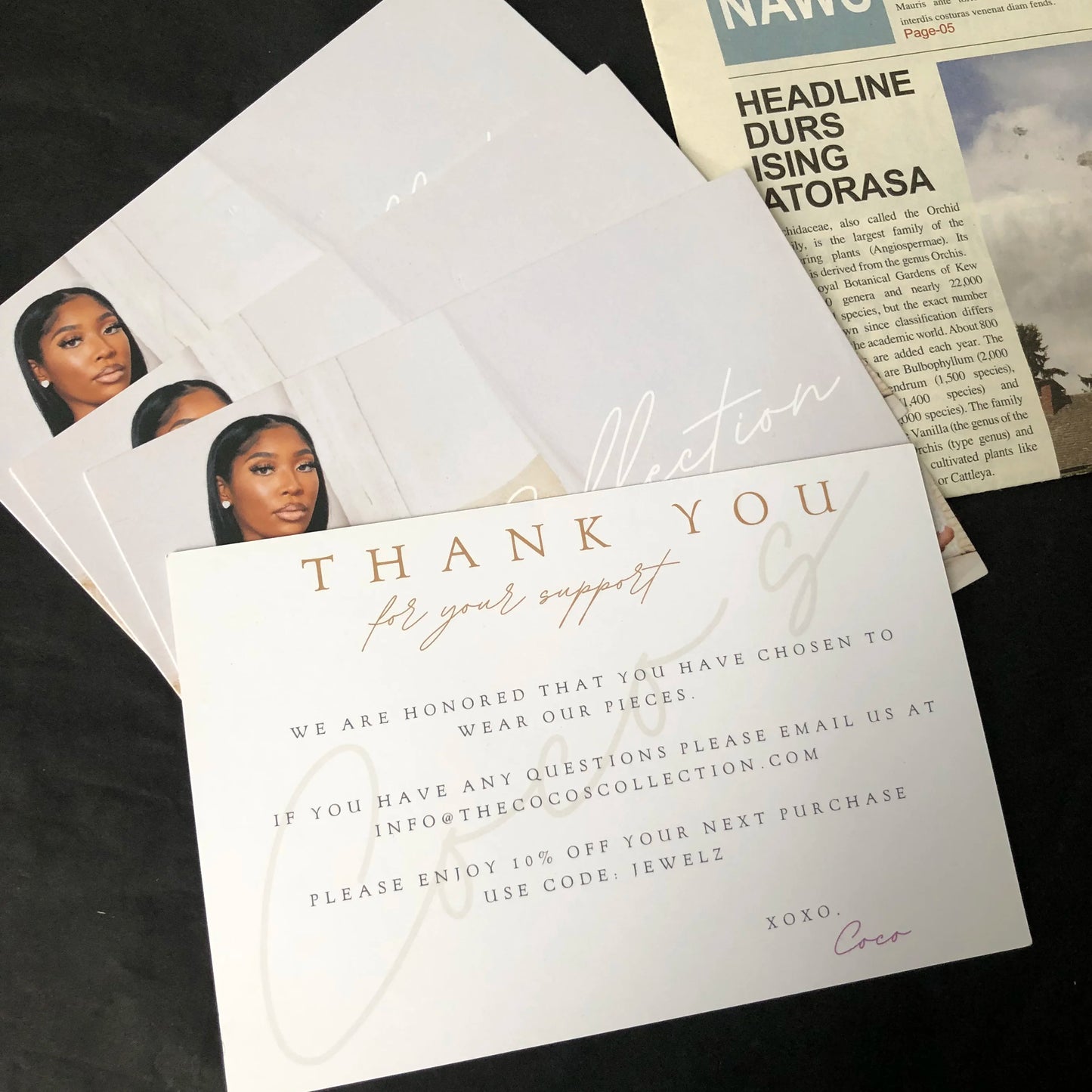 Custom Thank You Cards With Logo Luxury for Small Business Thank You for Order Card Wholesale for Packing