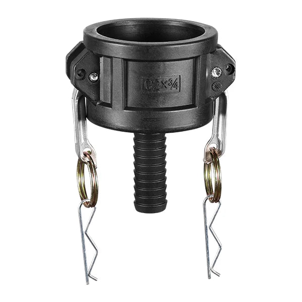 PP CAMLOCK Type C IBC Coupling 2 Inch to 3/4 Inch Hose Tail  Coupling PP Tank Adapter for IBC Tanks for Pipe Fittings