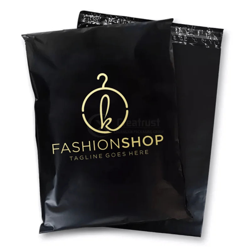 GDCX Custom Logo Wholesale White Mailer Matte Black Plastic Printed Packaging Postage Bags Clothes Blue Poly Mailers Custom P