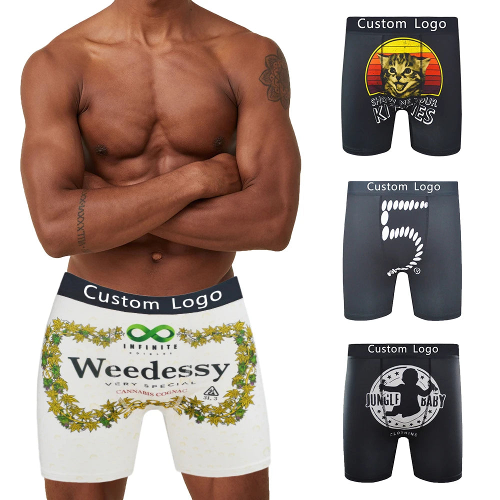 Wholesale Stretch Breathable Top Style Brand Spandex Low Price Men's Boxers Plus Size Stylish Underwear