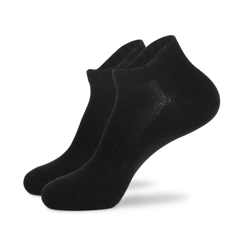 Wholesale Custom Logo Casual Hosiery Men Cotton Hosiery Solid Ankle Sox Athlelic Running Low Cut Short Sports Socks