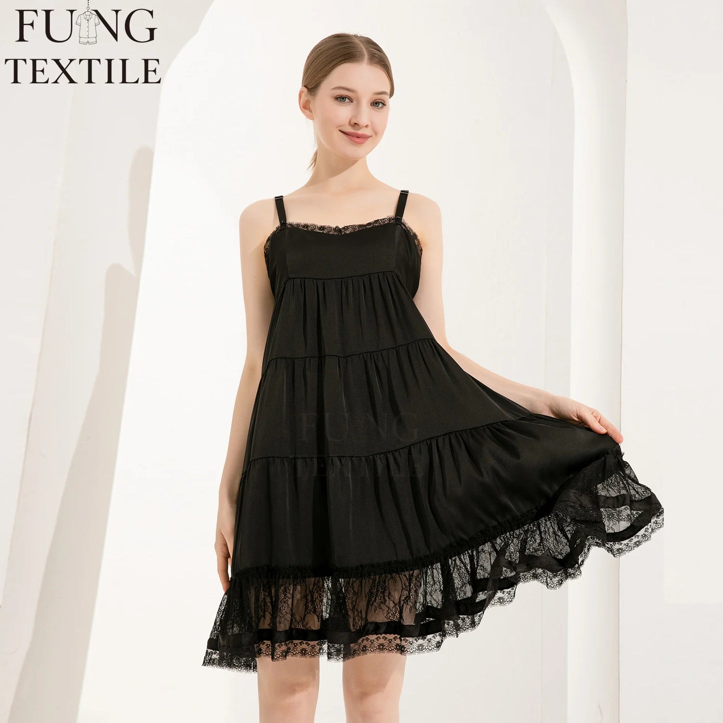 FUNG Clothing Manufacturers Custom Women White Dress Sleeveless Elegant Girls Causal Dresses
