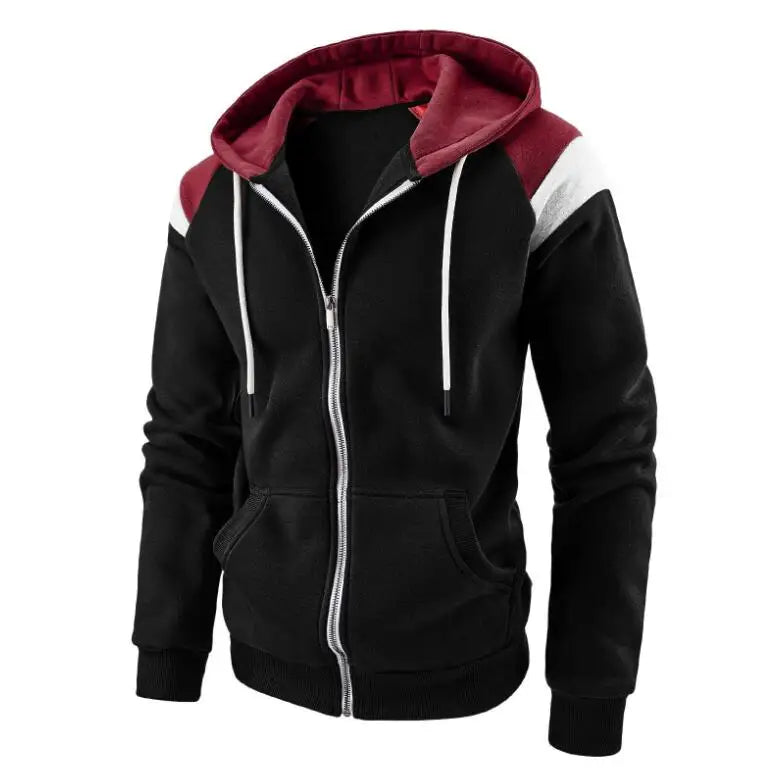 Men's Hoodies Sweatshirts Plus Size 3XL Hoodie Men Autumn Winter Full Sleeve Zipper Cardigan Casual Slim Solid Hooded Sweatsh