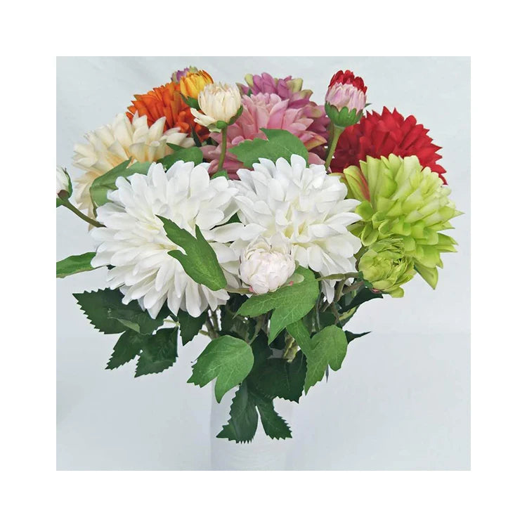 Wedding Centerpiece Flowers Artificial Concubine Chrysanthemum Dahlia Flower Ball Hydrangea Flower for Wedding