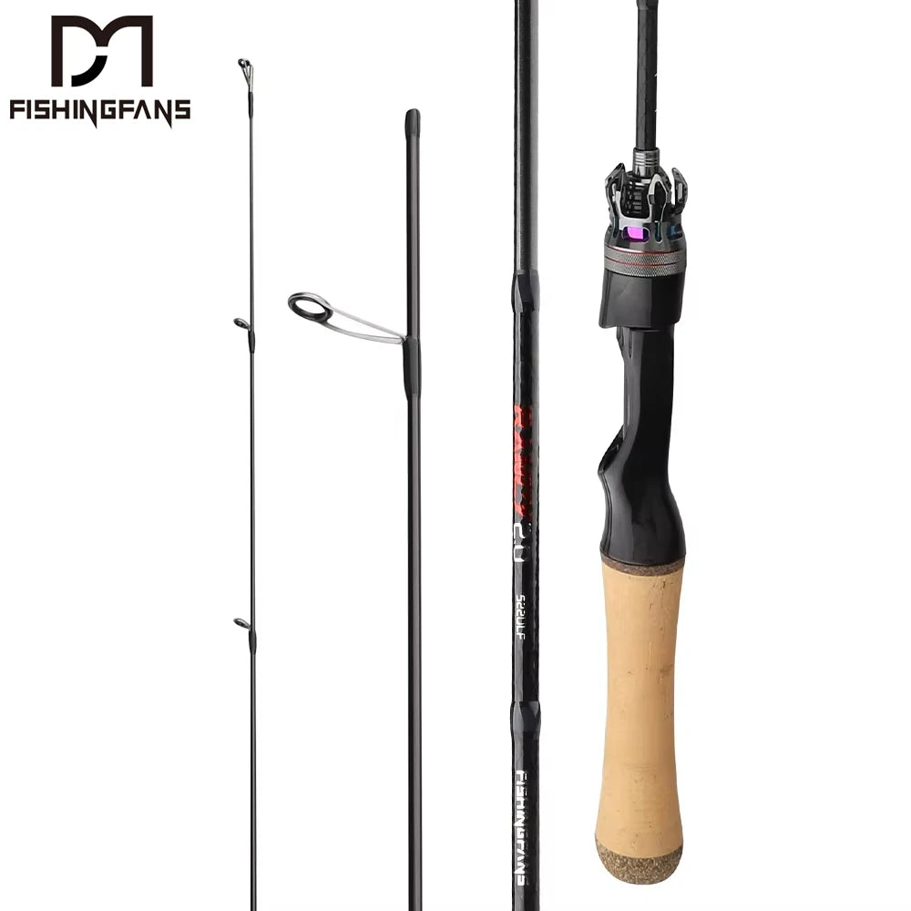 FISHINGFANS RANCY 2.0 for 1.32m/1.56m/1.68m/1.83m Ultra Light Fuji Guide Carbon Spinning Casting Fast Trout Fishing Lake Stre