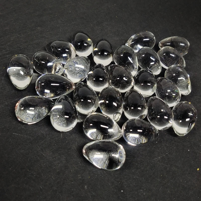 HZ Good Quality Clear Eggs & Yoni Black Obsidian Crystal Glass Egg