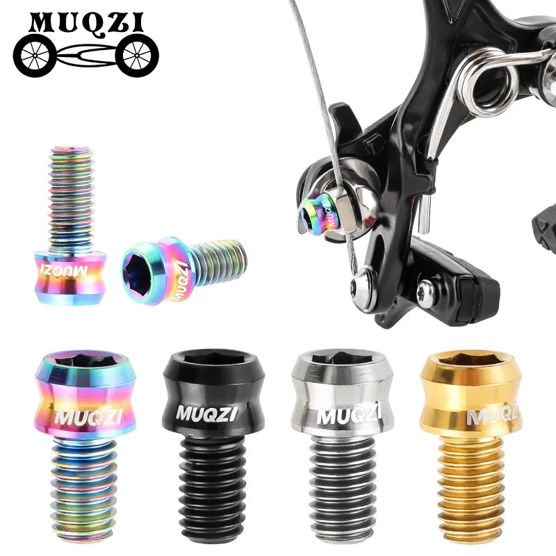 MUQZI MTB Bicycle  Wire Fixing Bolts Road Bike C Brake Fix Inner Line Screws M5*10mm M6*10mm Brake Fixed Screw