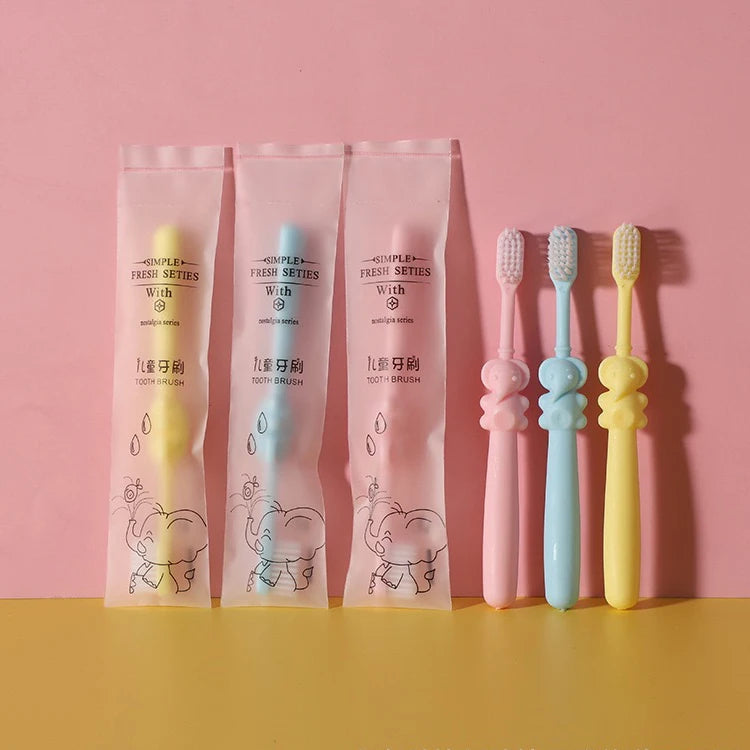 Kid Toothbrush Soft Cute Children Elephant Animal Toothbrushes