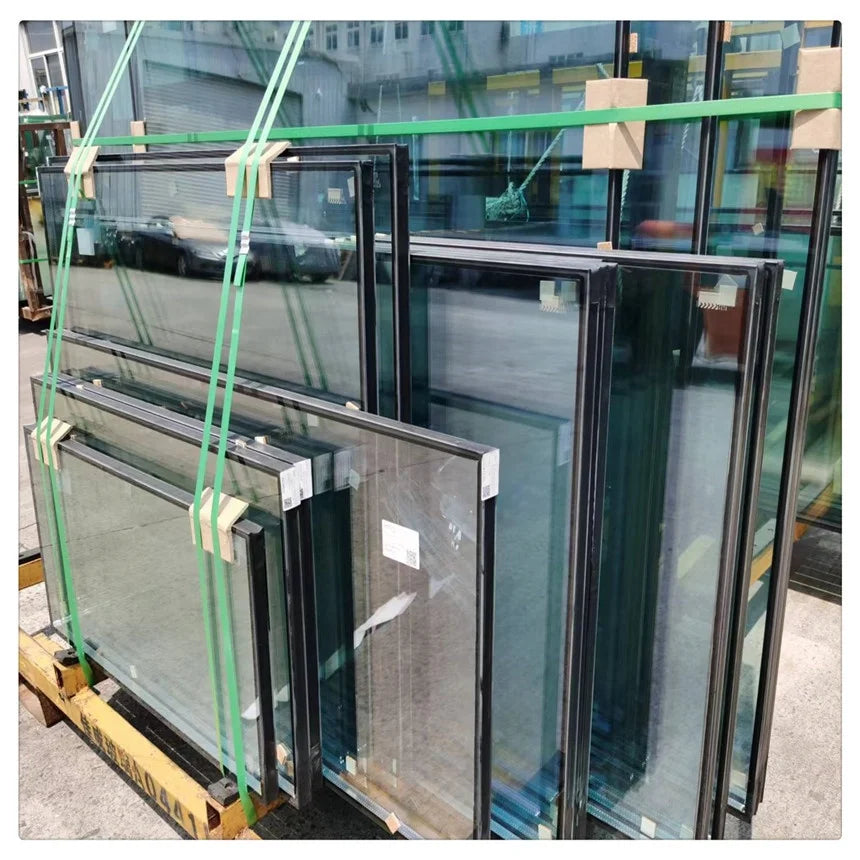 American Standard Tempered Reflective Double Pane Low E Insulated window Glass Prices for Building Exterior Curtain Wall