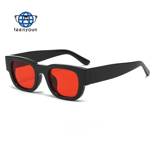 Teenyoun 99393 Vintage Thick Square Small Frame Sunglasses Trend Round Sunglasses for Men 2024 Wholesale