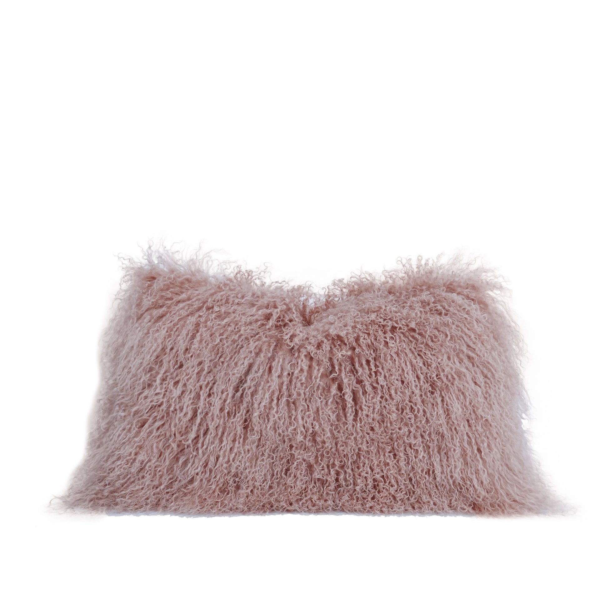 Tiff Home Customized 30*50cm Princess Cushion Cover Lovely Pink Mongolian Fur All Seasons Removable Woven Technics Wholesale