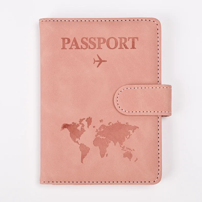 Anti Theft Travel Passport Card Bag RFID Multifunctional Passport Bag PU Leather Wallet