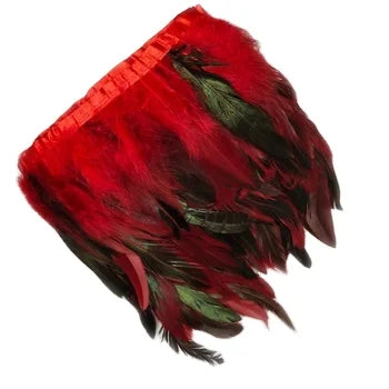 5-7 In/12-18cm Multi-Color Cock Tail Coque DIY Chicken Rooster Feathers Trims Fringe for Crafts Costumes Decoration