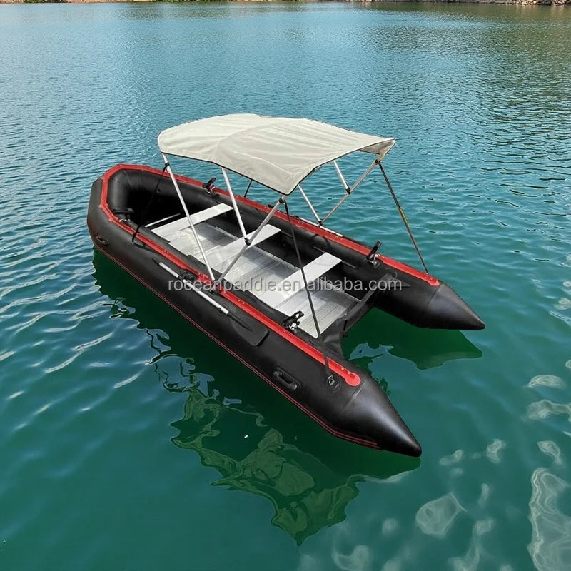 (CE) 3.3m 11ft Wholesale PVC Folding Inflatable Boat Inflatable Fishing Boat with Aluminum Floor