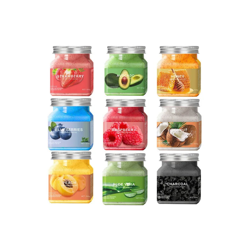Custom Empty PET Plastic Cream Packaging Aluminum Lid Different Capacities Custom Stickers for Skin Care Lipstick Bath Salt J
