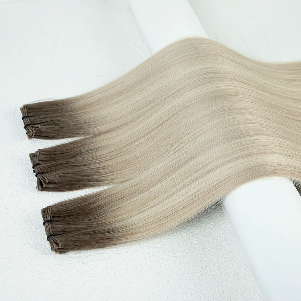 LeShine 100% Human Hair Genius Weft 15a Virgin Remy Cuticle Aligned Hair Genius Weft