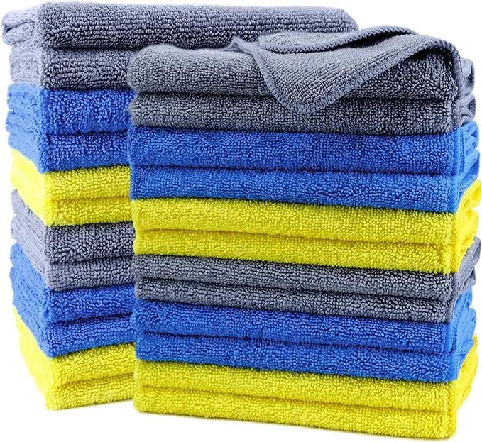 36pcs/ Pack 40*40cm Microfiber Quick Dry Car Cleaning Towel 300gsm Color Drying Cloths for Car Washing