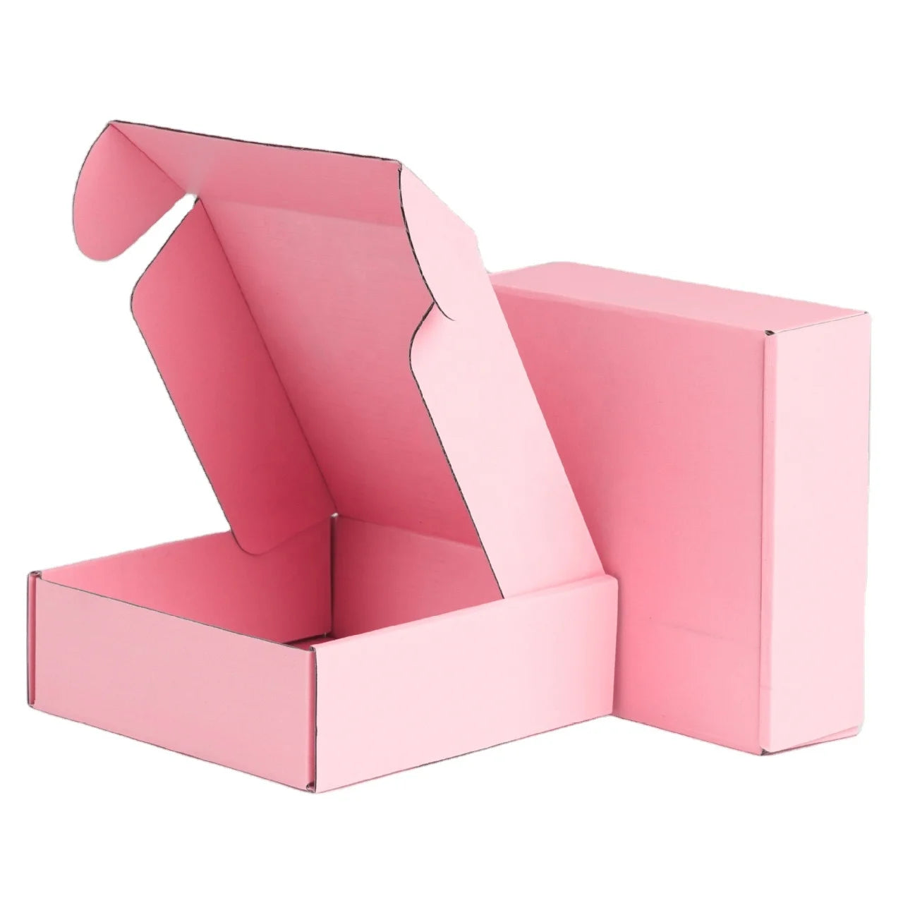 Custom Printed Logo Color Design Matte Lamination Embossing Corrugated Board Ready to Ship Blank Box Brand Packaging Box