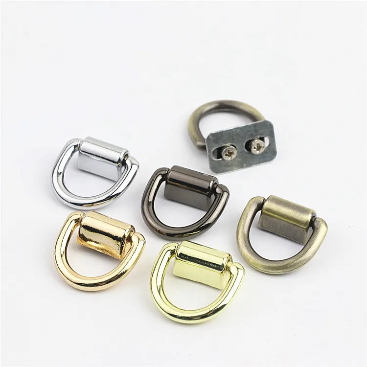 15mm DIY Hardware Accessories Screw Ring Handbag Chain Handles Arch Bridge Connector D Rings Buckle