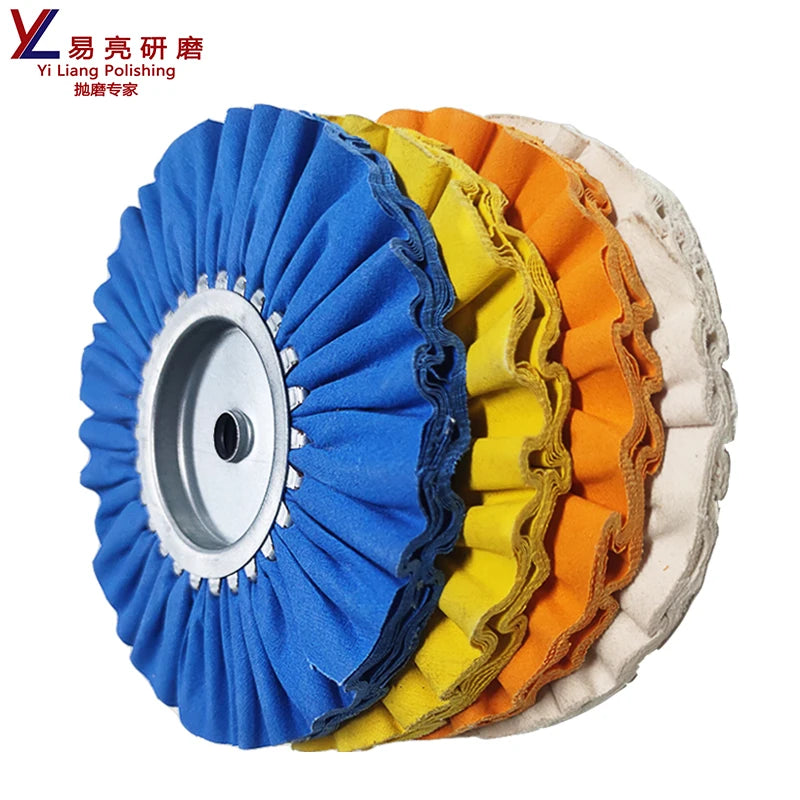 Stainless Steel Polished Mirror Grinding Linen Wind Wheel Woodworking Machinery Cloth Cotton Wheel