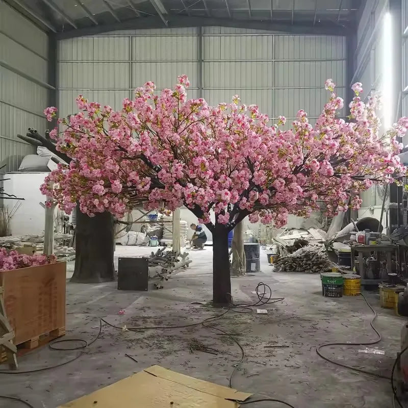 Cherry Blossom Tree Outdoor Blossom Pink Artificial Tree Wedding Decoration Table Restaurant Decoration Blossom Tree