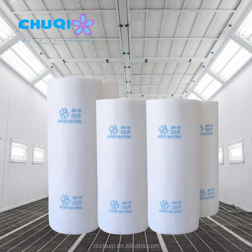 Flame Retardant G2 G3 G4 Eu2 Eu3 EU4 Polyester Synthetic Ceiling Filter Media Roll Pre Air Filter Paint Spray Booth Filter